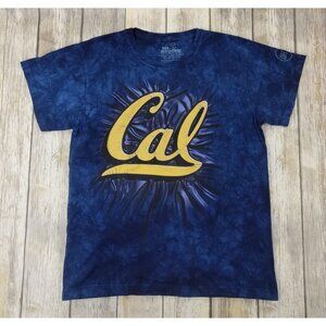 The Mountain Cal State Berkeley Tie Die T-Shirt Mens Size L Blue Short Sleeves